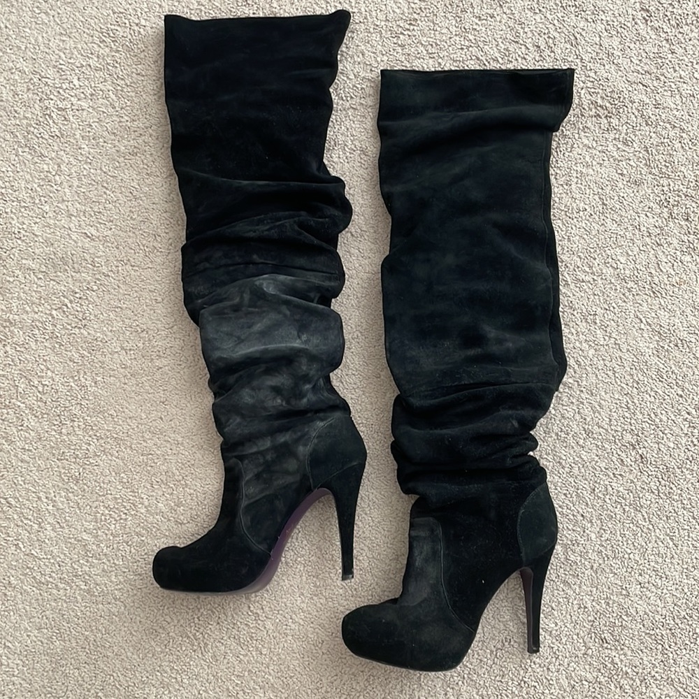 Mojo Moxy Suede Over The Knee Boot, Us Size 8.5 - image 5